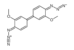 [[4-(4-diazonioimino-3-methoxycyclohexa-2,5-dien-1-ylidene)-2-methoxycyclohexa-2,5-dien-1-ylidene]hydrazinylidene]azanide Structure