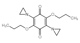 2,5-Cyclohexadiene-1,4-dione,2,5-bis(1-aziridinyl)-3,6-dipropoxy- Structure