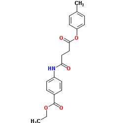 Ethyl 4-{[4-(4-methylphenoxy)-4-oxobutanoyl]amino}benzoate Structure