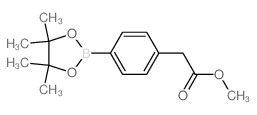 4-硼酸酯苯乙酸甲酯结构式