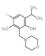 4-chloro-3-methyl-2-(morpholin-4-ylmethyl)-6-propan-2-yl-phenol Structure