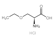 O-乙氧基-L-丝氨酸盐酸盐结构式