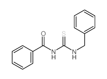 Benzamide,N-[[(phenylmethyl)amino]thioxomethyl]- Structure