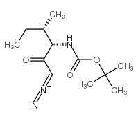 (3s,4s)-3-boc-amino-1-diazo-4-methyl-2-hexanone结构式