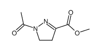 1-acetyl-3-methoxycarbonyl-2-pyrazoline Structure