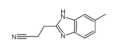 (9ci)-5-甲基-1H-苯并咪唑-2-丙腈结构式
