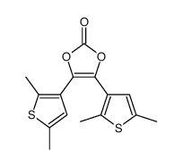 4,5-bis(2,5-dimethylthiophen-3-yl)-1,3-dioxol-2-one结构式