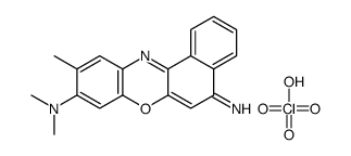 [9-(dimethylamino)-10-methylbenzo[a]phenoxazin-5-ylidene]azanium,perchlorate Structure