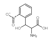 (2S)-2-amino-3-hydroxy-3-(2-nitrophenyl)propanoic acid结构式