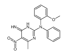 2-N-(2-methoxyphenyl)-6-methyl-5-nitro-2-N-phenylpyrimidine-2,4-diamine Structure
