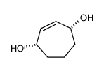 (1R,4S)-cyclohept-2-ene-1,4-diol Structure