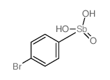 (4-bromophenyl)stibonic acid Structure
