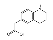 2-(1,2,3,4-tetrahydroquinolin-6-yl)acetic acid Structure
