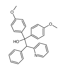 2-Pyridineethanol, alpha,alpha-bis(4-methoxyphenyl)-beta-phenyl-结构式