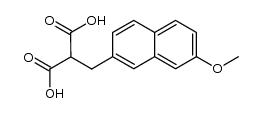 α-Carboxy-β-(7-methoxy-2-naphthyl)-propionsaeure结构式
