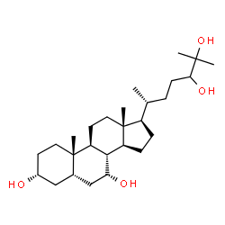 cholestane-3,7,24,25-tetrol结构式