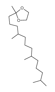 2,2-Ethylenedioxy-6,10,14-trimethylpentadecane结构式