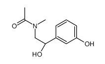 N-[(2R)-2-hydroxy-2-(3-hydroxyphenyl)ethyl]-N-methylacetamide结构式