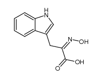 α-(hydroxyimino)-β-(indol-3-yl)propionic acid结构式
