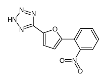 5-[5-(2-nitrophenyl)furan-2-yl]-2H-tetrazole Structure