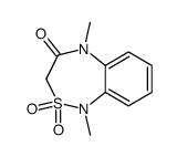1,5-dimethyl-2,2-dioxo-1,2,3,5-tetrahydro-2λ6-benzo[c][1,2,5]thiadiazepin-4-one结构式