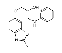 1-[(2-methyl-1,3-benzoxazol-6-yl)oxy]-3-(pyridin-2-ylamino)propan-2-ol结构式