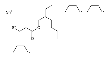 2-ethylhexyl 3-tributylstannylsulfanylpropanoate Structure