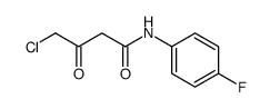 4-chloro-N-(4-fluorophenyl)-3-oxobutanamide Structure
