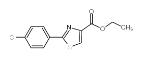 2-(4-氯苯基)-噻唑-4-羧酸乙酯结构式