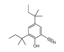 2-hydroxy-3,5-bis(2-methylbutan-2-yl)benzonitrile Structure