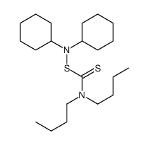(dicyclohexylamino) N,N-dibutylcarbamodithioate Structure