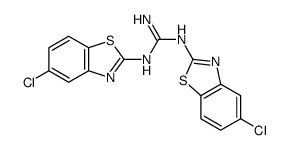 1,2-bis(5-chloro-1,3-benzothiazol-2-yl)guanidine Structure