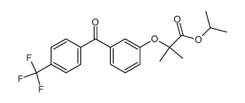 2-Methyl-2-[3-(4-trifluoromethyl-benzoyl)-phenoxy]-propionic acid isopropyl ester Structure