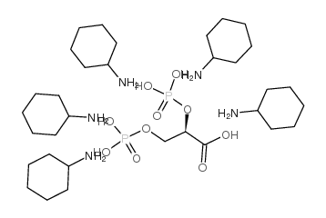 2,3-二磷酸-D-甘油五(环己基铵)盐结构式
