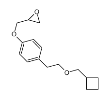 2-[[4-[2-(cyclobutylmethoxy)ethyl]phenoxy]methyl]oxirane结构式