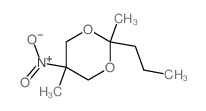 1,3-Dioxane,2,5-dimethyl-5-nitro-2-propyl-结构式