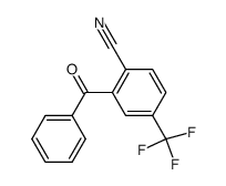 2-Benzoyl-4-trifluormethylbenzonitril结构式