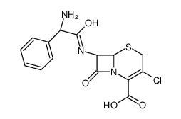 [6R-(6alpha,7beta)]-7-(aminophenylacetamido)-3-chloro-8-oxo-5-thia-1-azabicyclo[4.2.0]oct-2-ene-2-carboxylic acid结构式