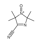 4-Cyan-2,2,5,5-tetramethyl-3-imidazolin-1-oxyl Structure