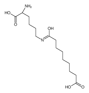 9-[[(5S)-5-amino-5-carboxypentyl]amino]-9-oxononanoic acid Structure