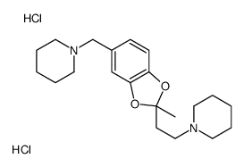 1-[[2-methyl-2-(2-piperidin-1-ium-1-ylethyl)-1,3-benzodioxol-5-yl]methyl]piperidin-1-ium,dichloride Structure