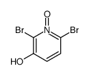 2,6-dibromo-3-hydroxypyridine N-oxide Structure