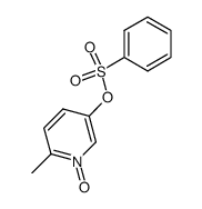5-benzenesulfonyloxy-2-methylpyridine N-oxide结构式