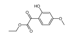 ethyl 2-(4-methoxy-2-hydroxyphenyl)-2-oxoethanoate结构式