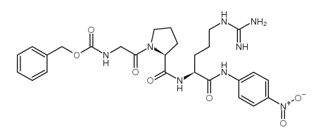Z-Gly-Pro-Arg-pNA acetate salt Structure
