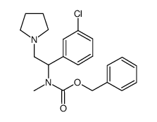1-吡咯烷-2-(3-氯苯基)-2-(n-cbz-n-甲基)氨基乙烷结构式