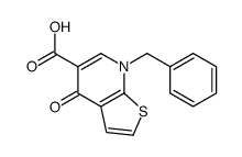 7-BENZYL-4-OXO-4,7-DIHYDROTHIENO[2,3-B]PYRIDINE-5-CARBOXYLIC ACID结构式