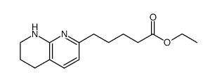 ethyl 5-(5,6,7,8-tetrahydro-1,8-naphthyridin-2-yl)pentanoate结构式