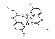 Co(5-chloro-2-aminepyridybutyramide)2Cl2结构式
