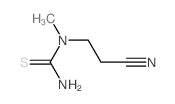 Thiourea,N-(2-cyanoethyl)-N-methyl- Structure